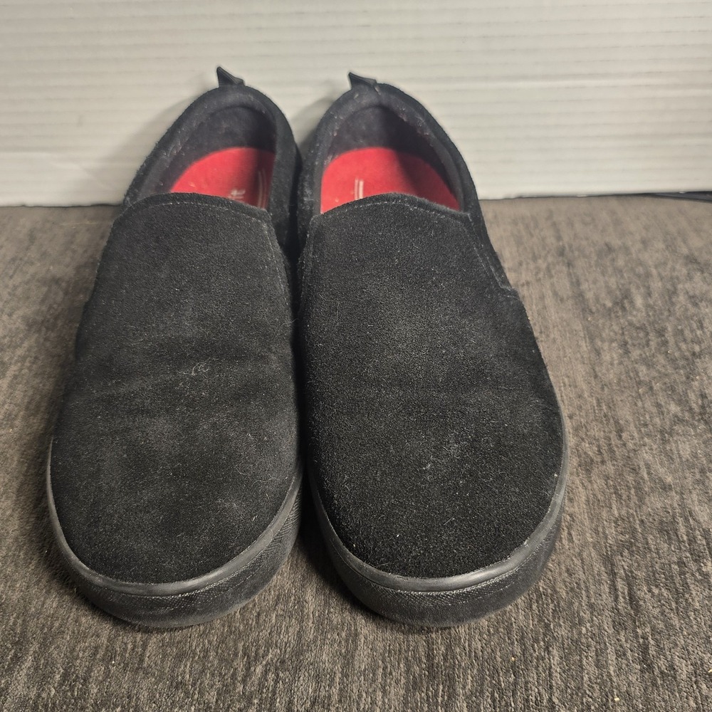 Easy Spirit Women's Black Suede Leather Slip-On Shoes Size 7M